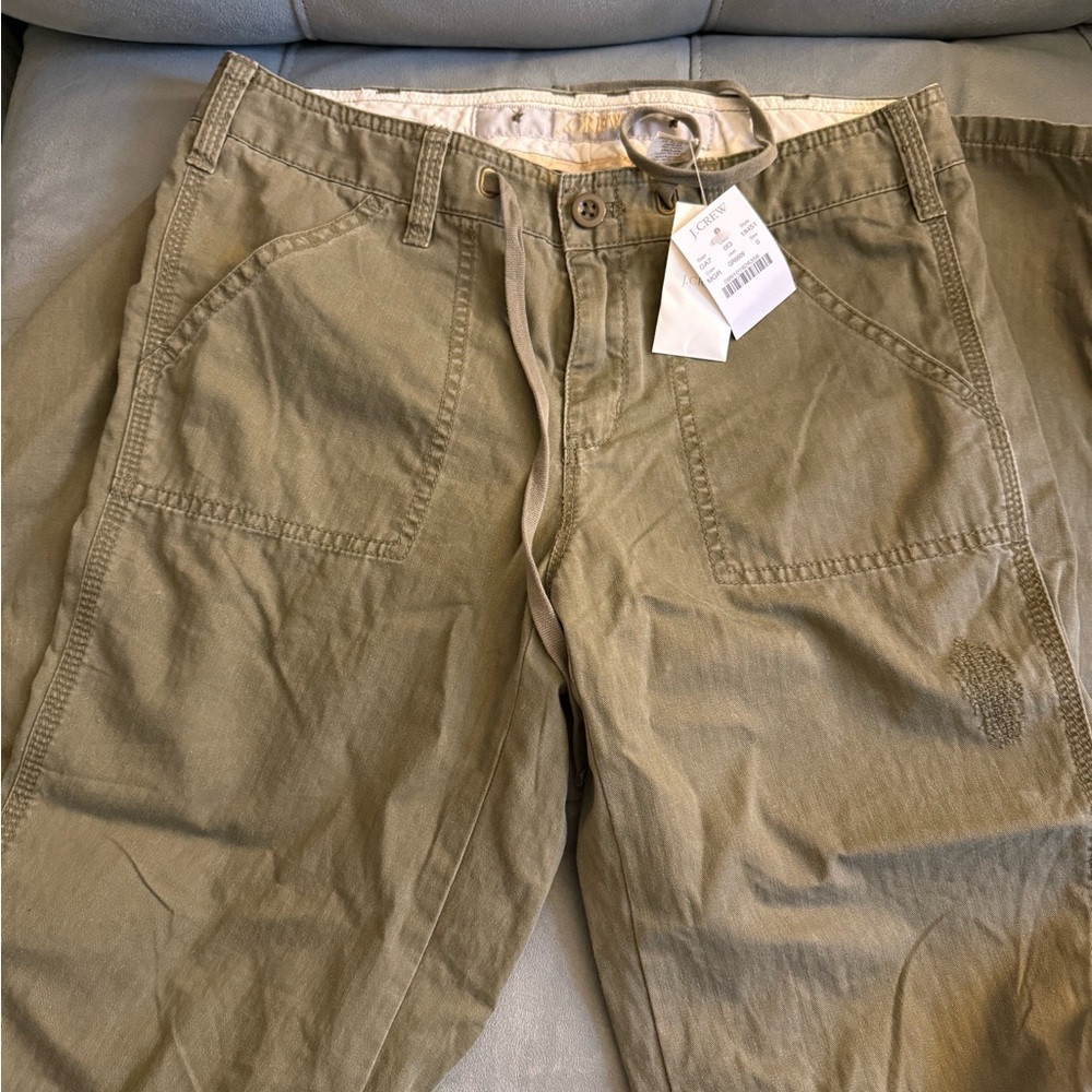 J. Crew Olive Straight Leg Pants